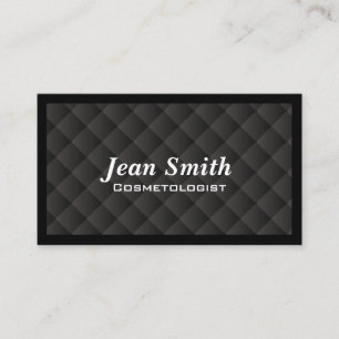 Carte de visite foncé de Cosmetologist d'édredon
