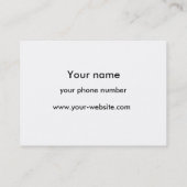 Carte de visite foncé de Merci de rose de rose (Dos)