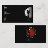 Carte de visite foncé de pensées (Devant / Derrière)