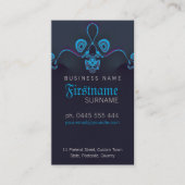 Carte de visite foncé des vagues du cercle (Devant)