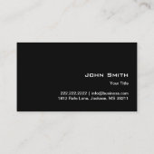 Carte de visite foncé pour ampoule à main (Dos)