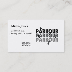 Carte De Visite Fonctionnement libre de Parkour