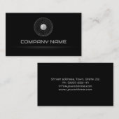 Carte De Visite Fonctionnement simple d'un moteur d'avion noir (Devant / Derrière)