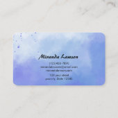 Carte De Visite Fond aquarelle (Dos)