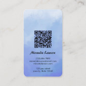 Carte De Visite Fond aquarelle (Dos)