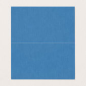 Carte De Visite Fond bleu uni texturé calme et simple (Extérieur déplié)