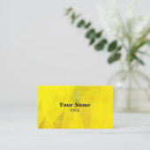 Carte De Visite Fond d'art jaune (Debout devant)