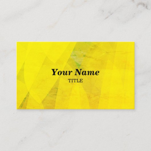 Carte De Visite Fond d'art jaune (Devant)