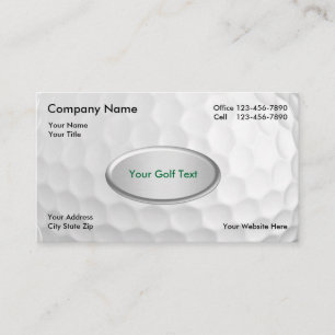 Carte De Visite Fond de balle de golf