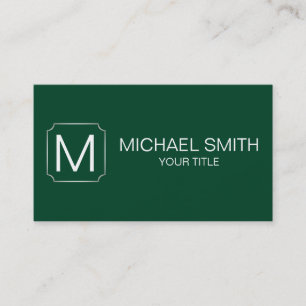 Carte De Visite fond de couleur vert de course britannique