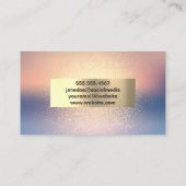 Carte De Visite Fond de mélange de paillettes (Dos)