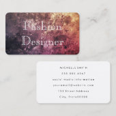 Carte De Visite Fond de texture artistique (Devant / Derrière)