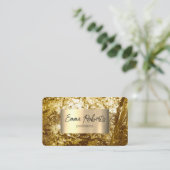 Carte De Visite Fond d'or (Debout devant)