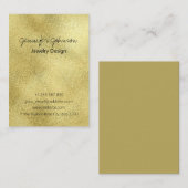 Carte De Visite Fond d'or (Devant / Derrière)