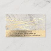 Carte De Visite Fond d'or | Lux Triangle Golden Splatter (Dos)
