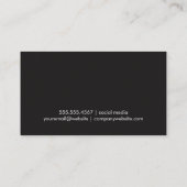 Carte De Visite Fond d'or | Motif moderne géométrique (Dos)