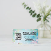 Carte De Visite Fond floral Boke (Debout devant)