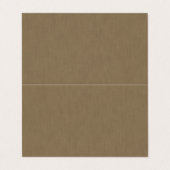 Carte De Visite Fond marron simple et calme à texture (Extérieur déplié)