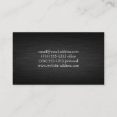 Carte De Visite Fond métallique foncé (Dos)
