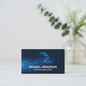 Carte De Visite Fond numérique | Logo Global (Debout devant)