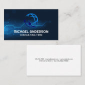 Carte De Visite Fond numérique | Logo Global (Devant / Derrière)