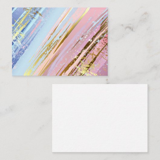 Carte De Visite Fond rose texturé (Devant / Derrière)