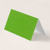 Carte De Visite Fond texturé vert citron calme et simple (Dos)
