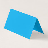 Carte De Visite Fond uni bleu cyan (Dos)
