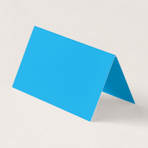 Carte De Visite Fond uni bleu cyan