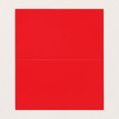 Carte De Visite Fond uni rouge solide (Extérieur déplié)