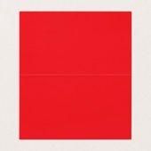 Carte De Visite Fond uni rouge solide (Intérieur déplié)