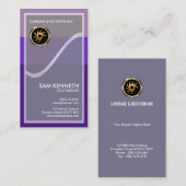 Carte De Visite Fondateur blanc transparent élégant simple de (Devant / Derrière)