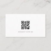Carte De Visite Fondateur Code QR Professionnel Moderne (Dos)