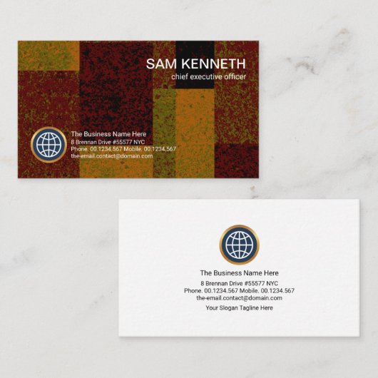 Carte De Visite Fondateur de Creative Patchwork Artwork (Devant / Derrière)