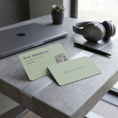 Carte De Visite Fondateur de startup technologique Code QR minimal