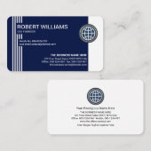 Carte De Visite Fondateur du PDG de Simple Style Futuristic Lines (Devant / Derrière)