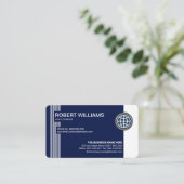 Carte De Visite Fondateur du PDG de Simple Style Futuristic Lines (Debout devant)