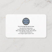 Carte De Visite Fondateur du PDG de Simple Style Futuristic Lines (Dos)