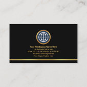 Carte De Visite fondateur du pdg spécial de la couche d'or (Dos)