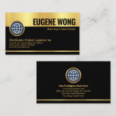 Carte De Visite fondateur du pdg spécial de la couche d'or (Devant / Derrière)