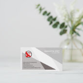 Carte De Visite Fondateur gris simple simple de Président (Debout devant)