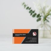 Carte De Visite Fondateur simple moderne de Président d'entrain (Debout devant)