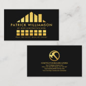 Carte De Visite Fondation pour la construction de bâtiments d'or (Devant / Derrière)