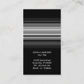 Carte De Visite fondu code barre (Dos)