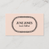 Carte De Visite Font fait main Wonky Texte Chic Personnalisé Whims (Devant)