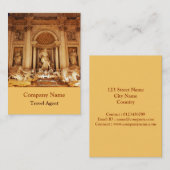Carte De Visite Fontaine de TREVI (Devant / Derrière)