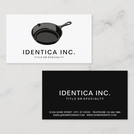 Carte De Visite fonte (Devant / Derrière)