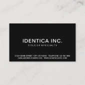 Carte De Visite fonte (Dos)