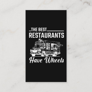 Carte De Visite Food Truck Festival Restaurant Street Food Lover