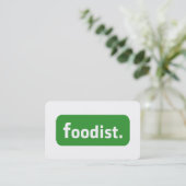 Carte De Visite Foodiste. (Debout devant)